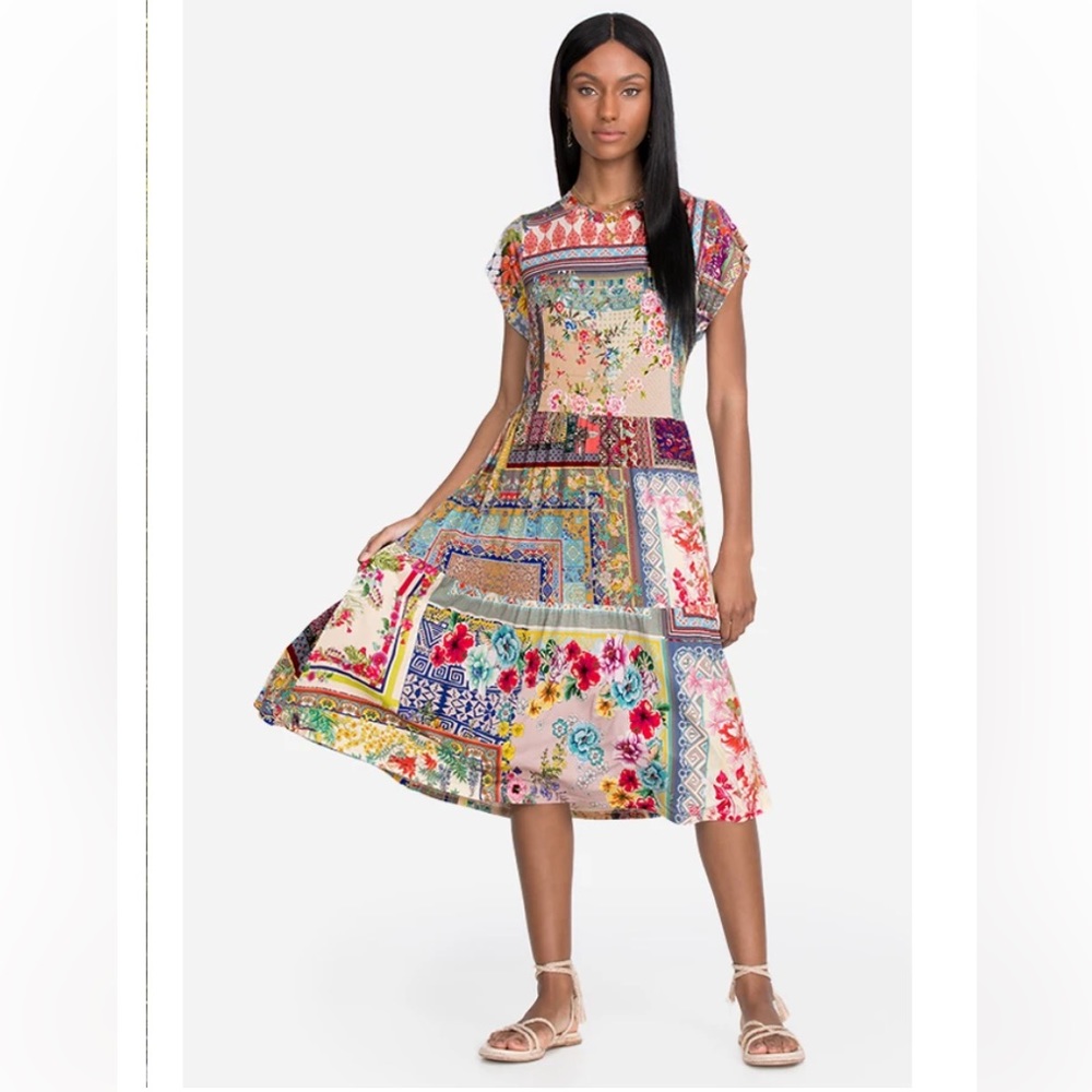 Multicolor Patchwork Dress